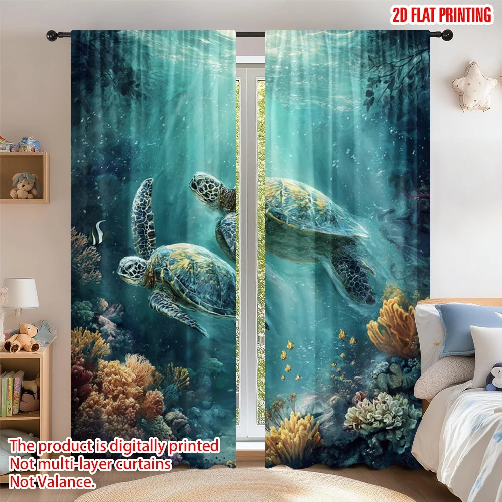 2D flat printing 2pcs Curtain Window Curtains Marine Turtles Underwater Scene Digital Printed Polyester Drapes Seasonal Party &
2D flat printing 2pcs Curtain Window Curtains Marine Turtles Underwater Scene Digital Printed Polyester Drapes Seasonal Party &