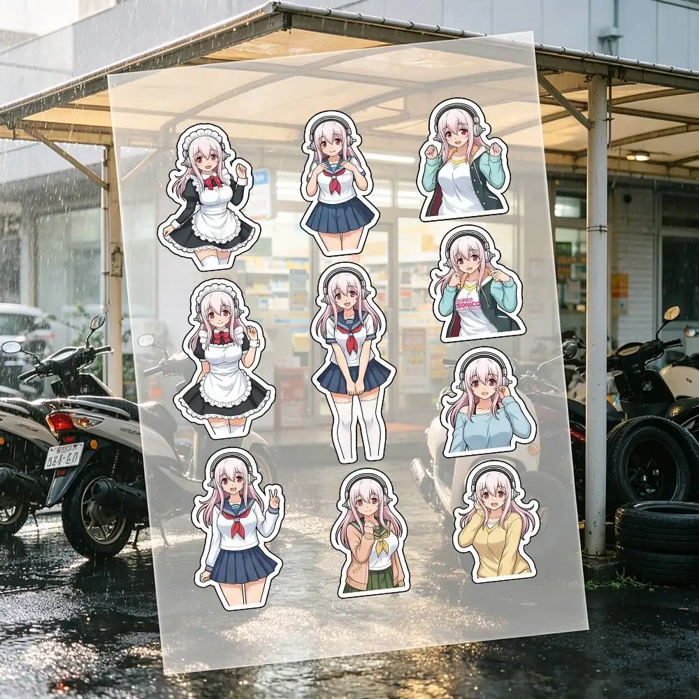 Cartoon Super Sonico Motorcycle Stickers Are Reflective Durable Easy To Peel And Highly Decorative
Cartoon Super Sonico Motorcycle Stickers Are Reflective Durable Easy To Peel And Highly Decorative