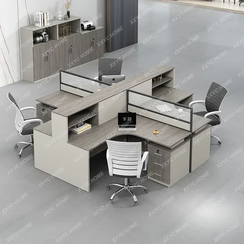 QQStaff Office Desk And Chair Combination Simple Modern 2/4/6 Workstation Table Screen Card Seat Finance Office Furniture
QQStaff Office Desk And Chair Combination Simple Modern 2/4/6 Workstation Table Screen Card Seat Finance Office Furniture