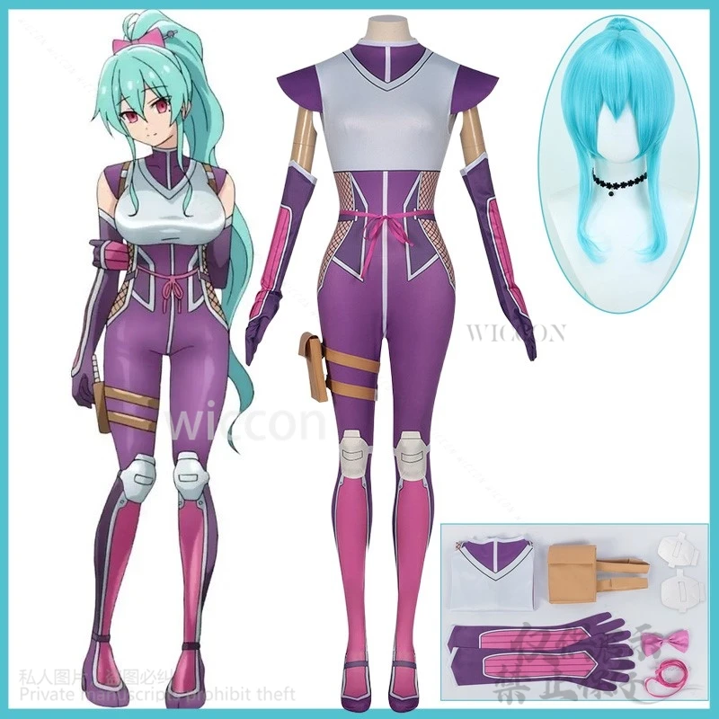 Anime I'm Living With An Otaku NEET Kunoichi! Cosplay Momochi Ayame Costume Sexy Jumpsuit Uniform Wigs For Halloween Customized
Anime I'm Living With An Otaku NEET Kunoichi! Cosplay Momochi Ayame Costume Sexy Jumpsuit Uniform Wigs For Halloween Customized