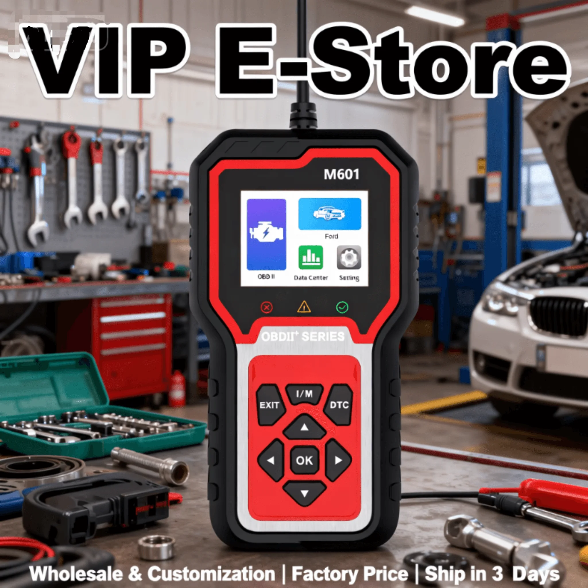 OBD2 M601D Professional Scanner Automotive Engine Diagnostic Tool Real-time Current Data Reading Vehicle Detection -USB Powered
OBD2 M601D Professional Scanner Automotive Engine Diagnostic Tool Real-time Current Data Reading Vehicle Detection -USB Powered