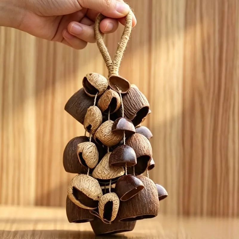 Natural Fruit Shell Bells Handmade Wind Chimes Meditation Sound Healing Hand Bell Yoga Relax Professional Musical Instruments
Natural Fruit Shell Bells Handmade Wind Chimes Meditation Sound Healing Hand Bell Yoga Relax Professional Musical Instruments