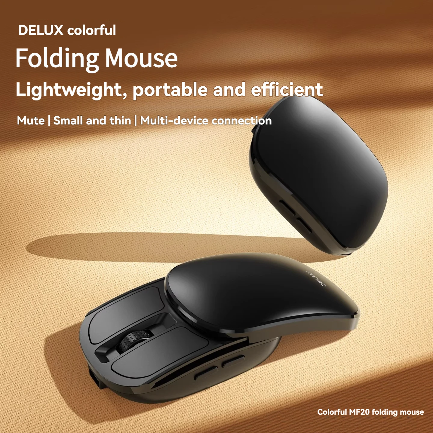 DeLUX MF20 Folding Mouse Bluetooth Wireless 2.4G 53g Mini Portable Mute Custom Ergonomic High Performance Gaming Office Mouse
DeLUX MF20 Folding Mouse Bluetooth Wireless 2.4G 53g Mini Portable Mute Custom Ergonomic High Performance Gaming Office Mouse