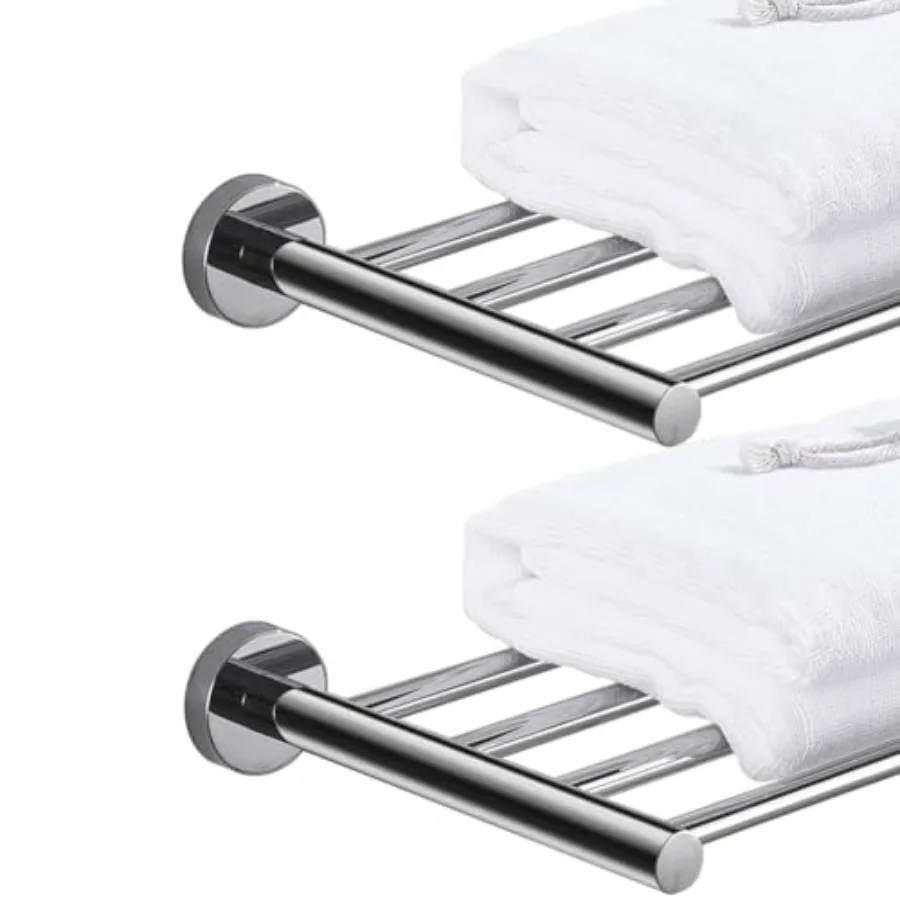 2-Tier Hotel Towel Racks for Bathroom Wall Mounted Towel Shelf Bathroom Towel Rack
2-Tier Hotel Towel Racks for Bathroom Wall Mounted Towel Shelf Bathroom Towel Rack