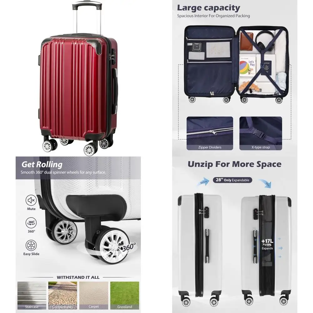 Расширяемый чемодан-спиннер ПК + АБС-материал 20 дюймов 24 дюйма 28 дюймов Набор ручной клади — Wine Wind Новый дизайн
Расширяемый чемодан-спиннер ПК + АБС-материал 20 дюймов 24 дюйма 28 дюймов Набор ручной клади — Wine Wind Новый дизайн