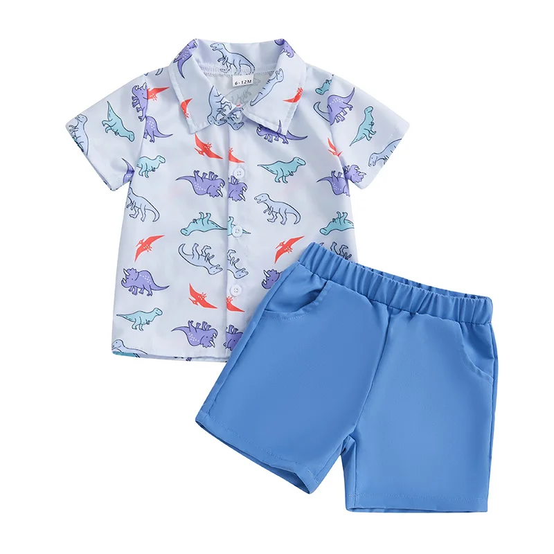 1-5Y Toddler Baby Boy Outfit Summer Dinosaur Print Lapel Button Up Short Sleeve Shirt Blouse Top Shorts Set 2Pcs Clothes Suit
1-5Y Toddler Baby Boy Outfit Summer Dinosaur Print Lapel Button Up Short Sleeve Shirt Blouse Top Shorts Set 2Pcs Clothes Suit