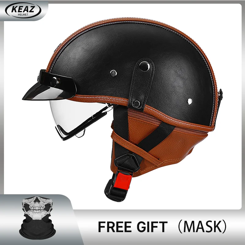 KEAZ Half Helmet Motorcycle Helmet Male Spring Summer Helmet Female Electric Scooter Summer Scoop Helmet Portable with Endoscope
KEAZ Half Helmet Motorcycle Helmet Male Spring Summer Helmet Female Electric Scooter Summer Scoop Helmet Portable with Endoscope