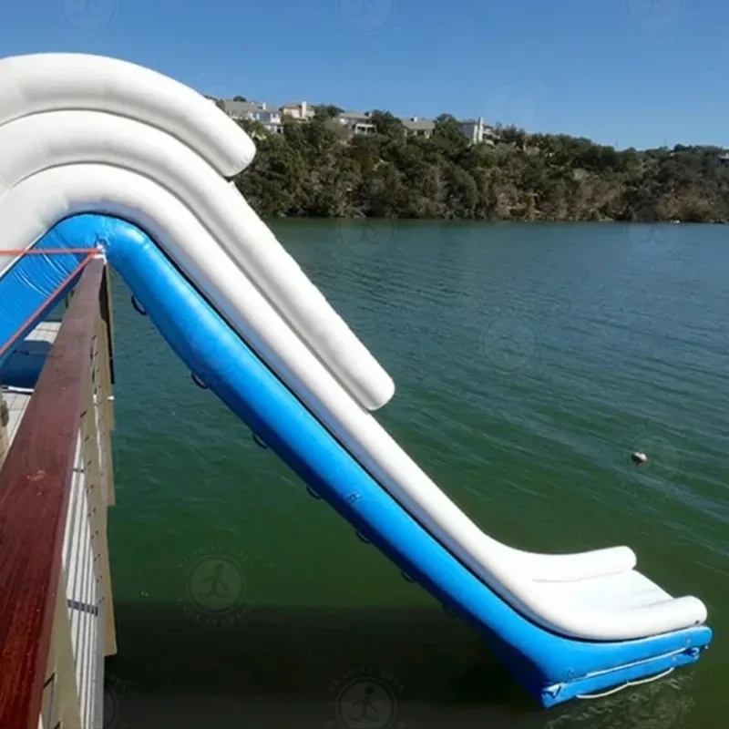 Large Water Playground Inflatable Pier Floating Platform Leisure Pool Floating Platform