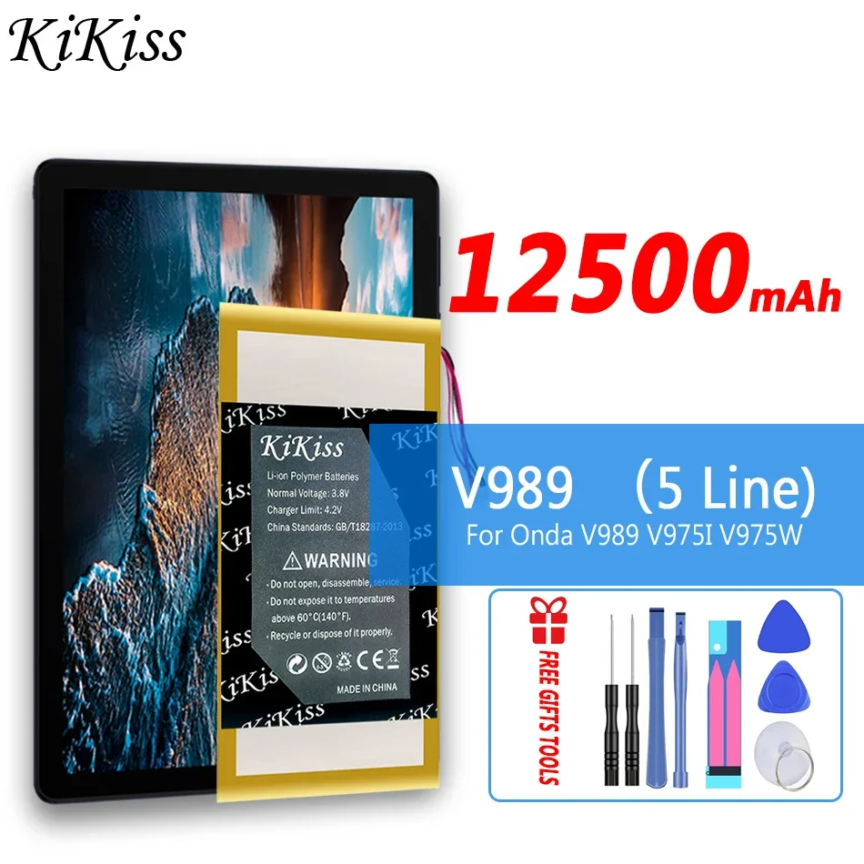 Аккумулятор для ноутбука 12500 мАч для планшетного ПК Onda V989 V975I V975W, 5-проводная вилка, 9,7 дюйма
Аккумулятор для ноутбука 12500 мАч для планшетного ПК Onda V989 V975I V975W, 5-проводная вилка, 9,7 дюйма