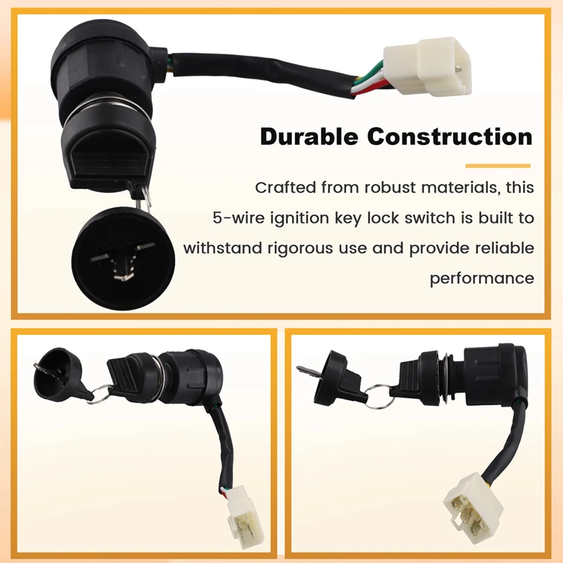 5-Wire Ignition Key Lock Switch Assembly For 2-5KW Gasoline Generators Combination Start Switch Fits Gas Generator
5-Wire Ignition Key Lock Switch Assembly For 2-5KW Gasoline Generators Combination Start Switch Fits Gas Generator