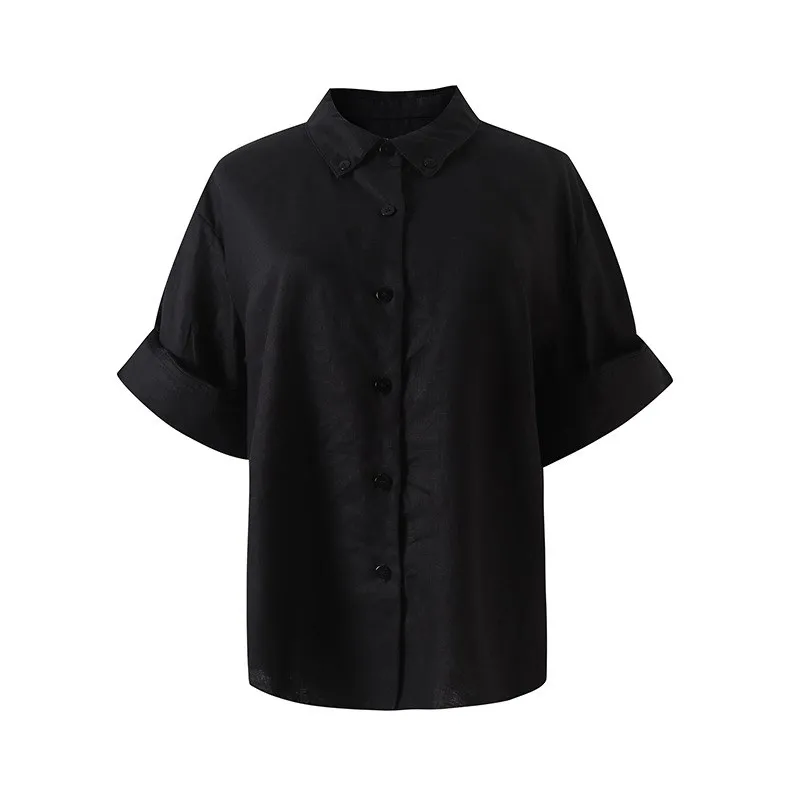 Handmade Short Sleeve Linen Shirt Women's Lazy Vacation Style Loose Fit Straight Tube Easy to Wear And Comfortable to Breath
Handmade Short Sleeve Linen Shirt Women's Lazy Vacation Style Loose Fit Straight Tube Easy to Wear And Comfortable to Breath