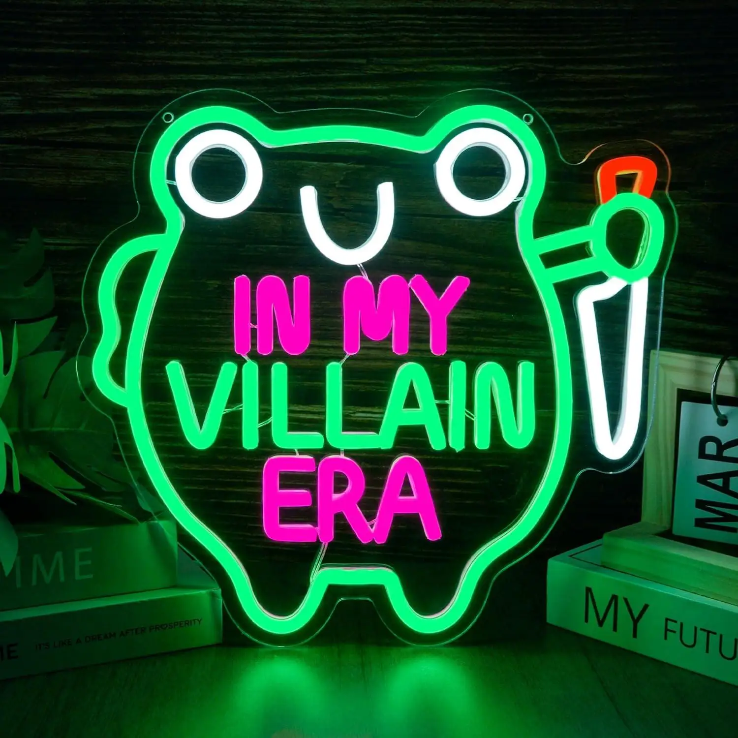 In My Villain Ear Neon Sign Frog with Knife USB Dimmable LED Neon Lights for Bar Girls Cave Bedroom Game Room Decor Girls Gift
In My Villain Ear Neon Sign Frog with Knife USB Dimmable LED Neon Lights for Bar Girls Cave Bedroom Game Room Decor Girls Gift