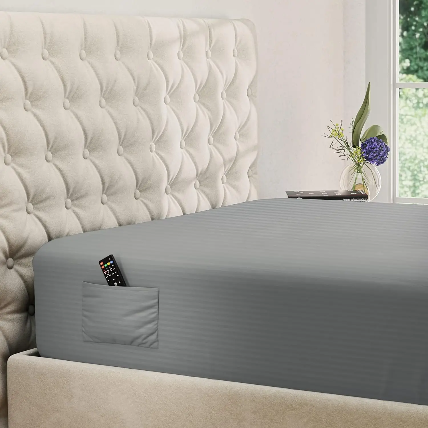 King Fitted Sheet - Extra Deep Pocket Fitted Sheet - Подходит для матраса до 21 H - Deep Pocket King Sheets - Hotel Luxury - Oeko-Tex
King Fitted Sheet - Extra Deep Pocket Fitted Sheet - Подходит для матраса до 21 H - Deep Pocket King Sheets - Hotel Luxury - Oeko-Tex