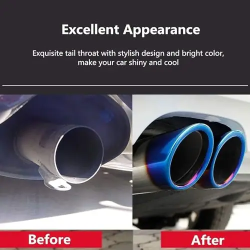 Universal 2.5 Inch Stainless Steel Dual Exhaust Tip Blue Finish Tail Pipe Trim For 1.5L–2.0L Vehicles
Universal 2.5 Inch Stainless Steel Dual Exhaust Tip Blue Finish Tail Pipe Trim For 1.5L–2.0L Vehicles