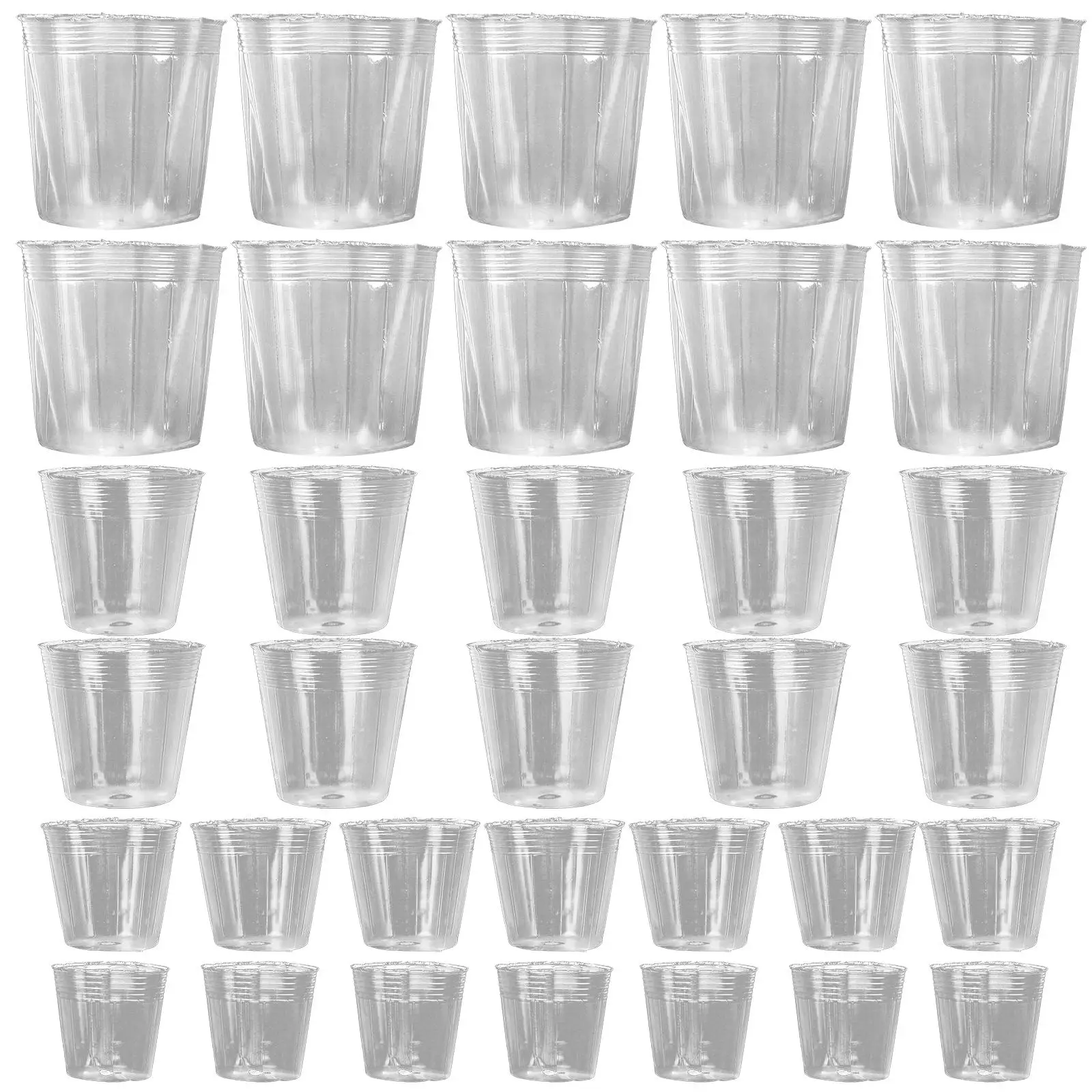 40 Pcs Pots Plastic Flower Pot Clear Containers Hole for Gardening Balcony Courtyard Starter Pots For Planting Park Durable Use
40 Pcs Pots Plastic Flower Pot Clear Containers Hole for Gardening Balcony Courtyard Starter Pots For Planting Park Durable Use