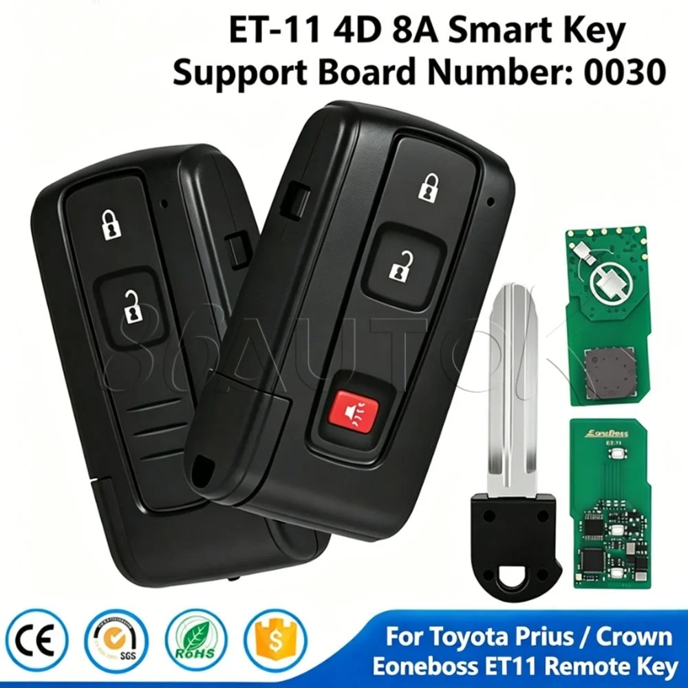 Universal ET-11 4D 8A Smart Key For Toyota Prius / Crown EoneBoss ET11 Bluetooth Generable Remote Control Key Support 0030
Universal ET-11 4D 8A Smart Key For Toyota Prius / Crown EoneBoss ET11 Bluetooth Generable Remote Control Key Support 0030