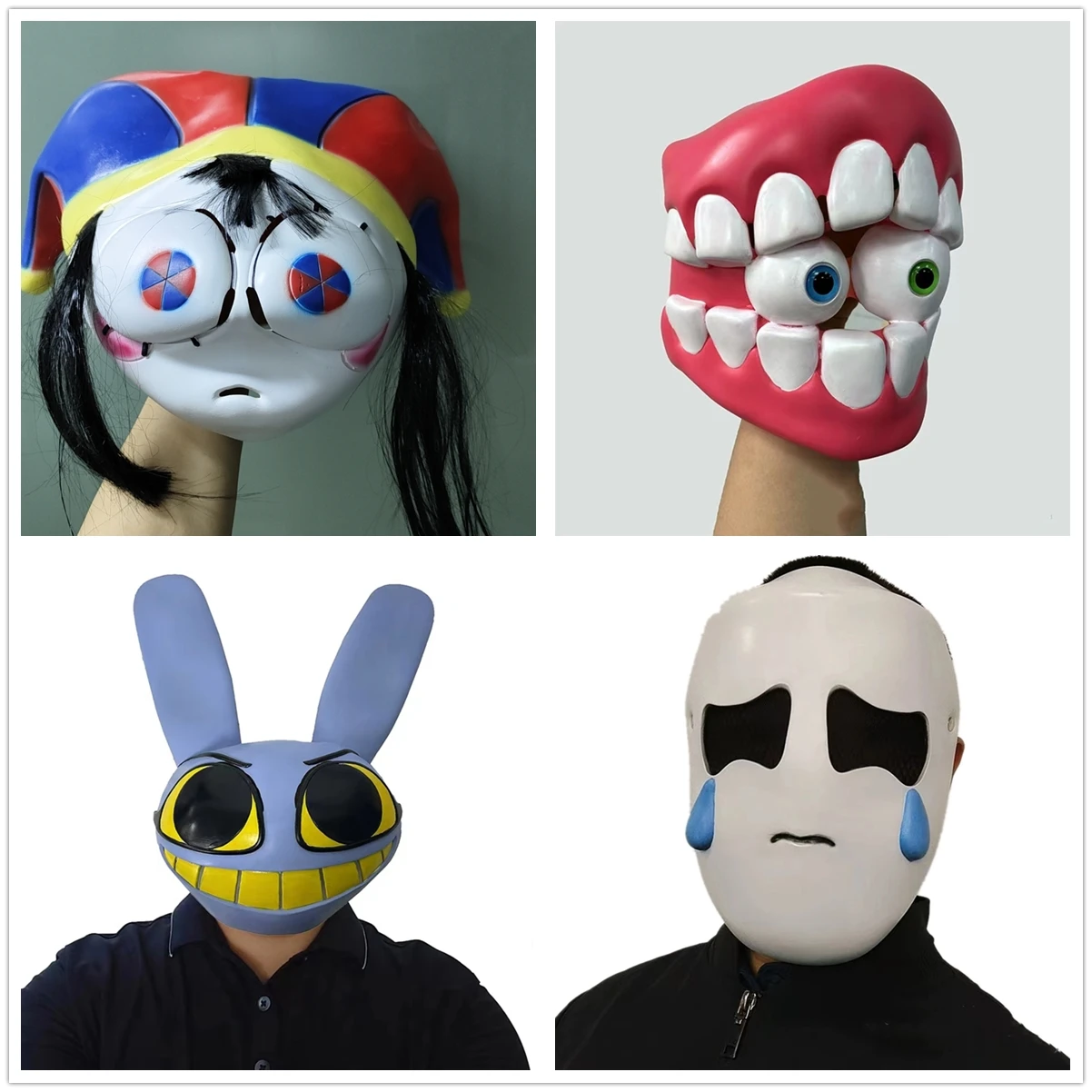 The Amazing Digital Circus Caine Pomni JAX Face Mask Latex Helmet Halloween Cosplay Masquerade Costume Props Party Gift Kids
The Amazing Digital Circus Caine Pomni JAX Face Mask Latex Helmet Halloween Cosplay Masquerade Costume Props Party Gift Kids