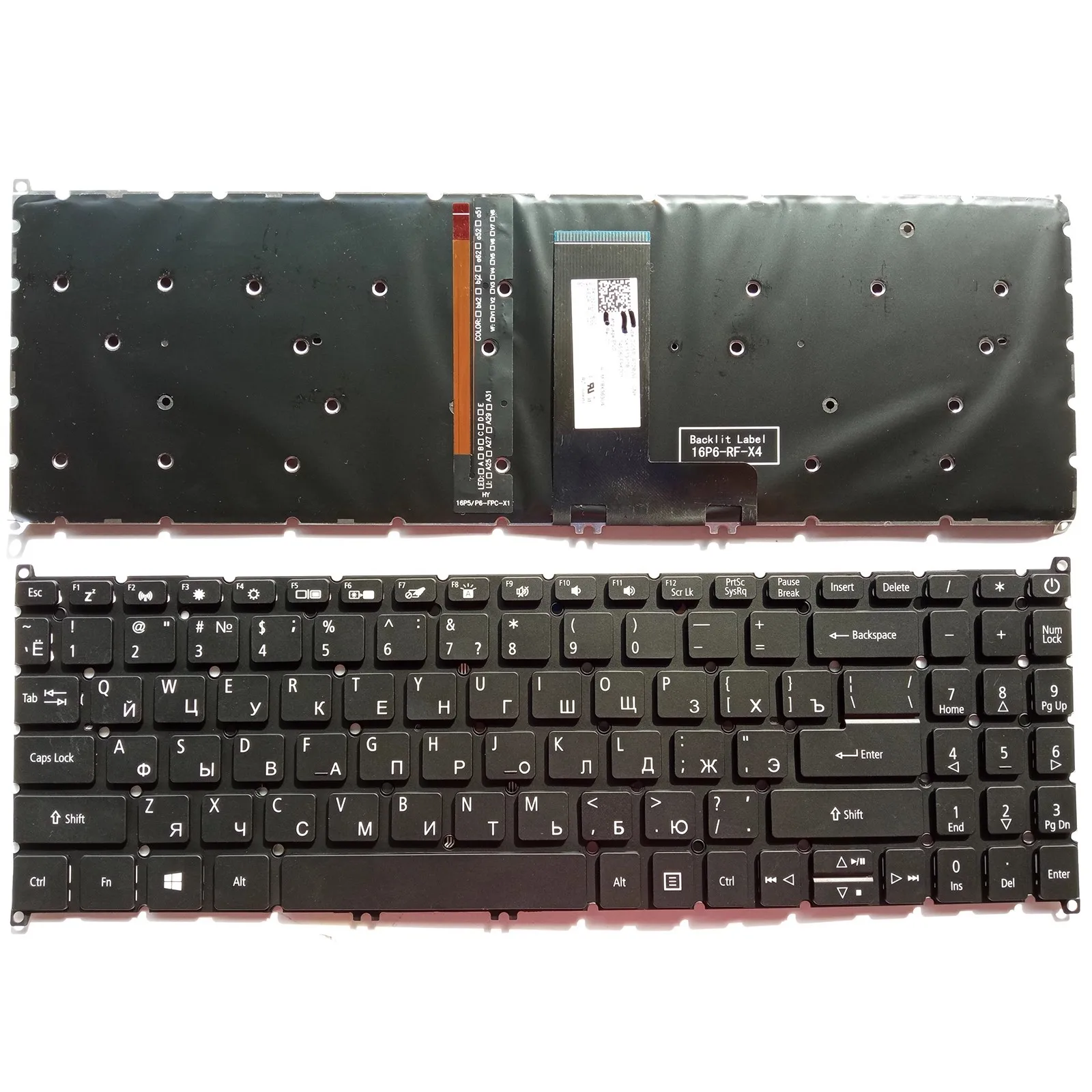 US RU SP layout keyboard for ACER Swift SF315-41/52/51/51G SFX16-51G SF316-51 EX215-21/22/51G/53 A515-56G S50-53H1 PMT50-51-83Z1
US RU SP layout keyboard for ACER Swift SF315-41/52/51/51G SFX16-51G SF316-51 EX215-21/22/51G/53 A515-56G S50-53H1 PMT50-51-83Z1