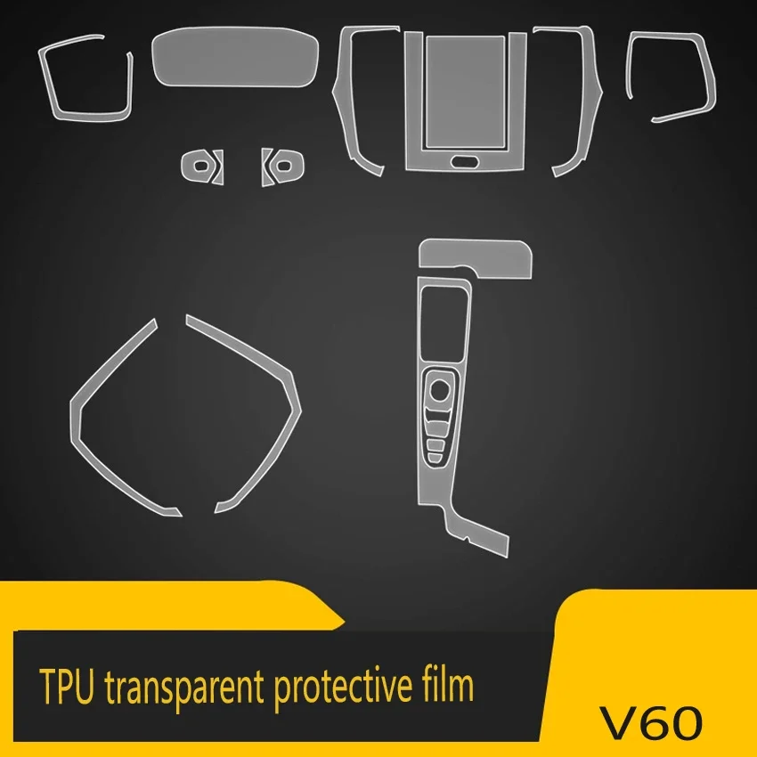 For Volvo V60 2012-2024 Tpu Transparent Film Car Interior Sticker Center Control Navigator Screen Door Gear Car Accessories
For Volvo V60 2012-2024 Tpu Transparent Film Car Interior Sticker Center Control Navigator Screen Door Gear Car Accessories