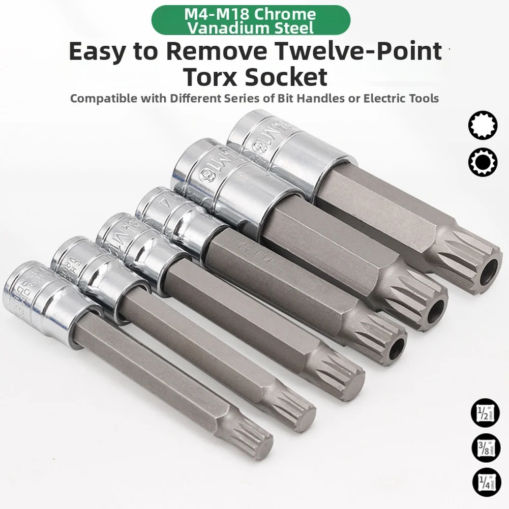 Chrome Vanadium Steel Tool Set Blue-Gray Star Wrench Set High Hardness Steel Twelve-point Design Reduced Slippage
Chrome Vanadium Steel Tool Set Blue-Gray Star Wrench Set High Hardness Steel Twelve-point Design Reduced Slippage