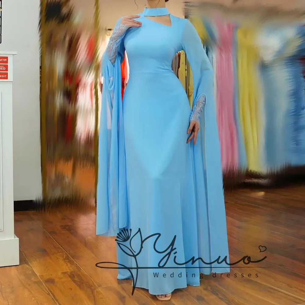 customized A-line Evening Dresses Floor-length High-neck Full Sleeve Prom Gown Fashion Lace Simple Draped Casual Party Gown
customized A-line Evening Dresses Floor-length High-neck Full Sleeve Prom Gown Fashion Lace Simple Draped Casual Party Gown