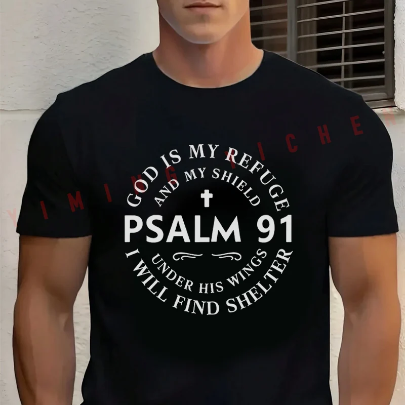Men's Summer Cotton T-shirt God Ls My Refuge Print Moto Tee Casual Short-sleeve Motorbike Cycling Top
Men's Summer Cotton T-shirt God Ls My Refuge Print Moto Tee Casual Short-sleeve Motorbike Cycling Top
