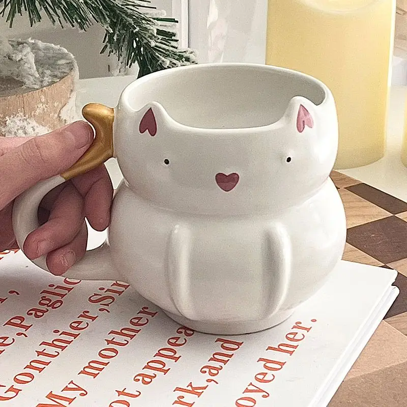 Cute Cat Mug Creative Ceramic Cup Drinking Water Cup Couple Male and Female Students Large Capacity Valentine's Day Gift
Cute Cat Mug Creative Ceramic Cup Drinking Water Cup Couple Male and Female Students Large Capacity Valentine's Day Gift