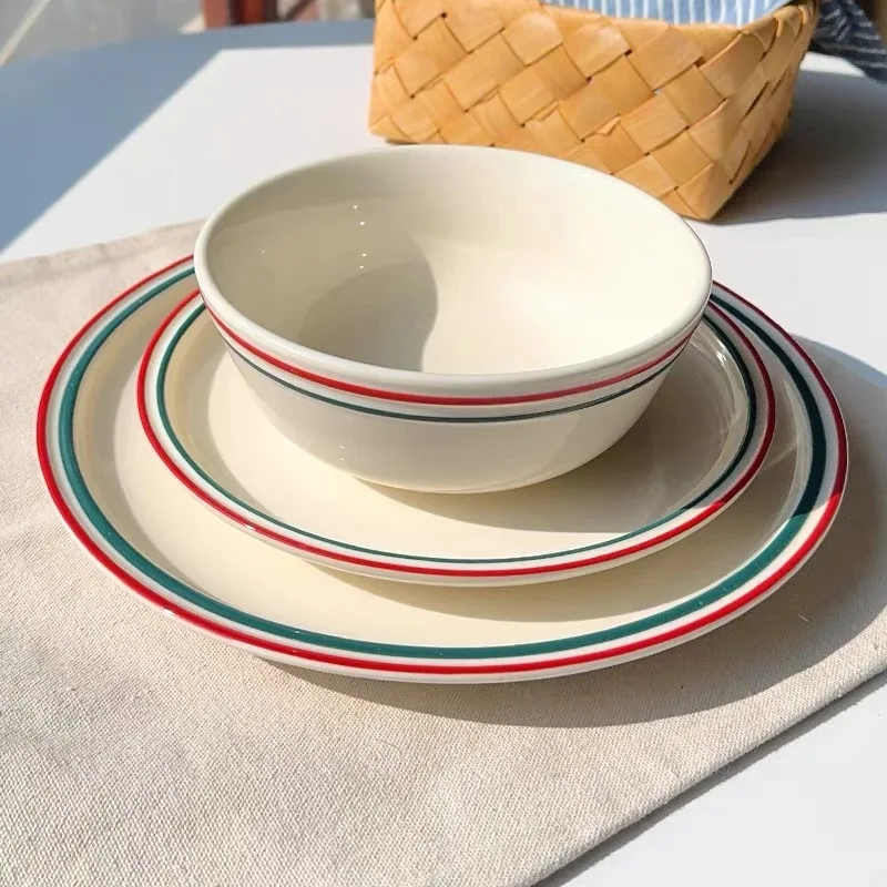 American Line Steak Plate ins Style Premium Western Food Pasta Plate Dessert Household Rice Bowl Underglaze Color
American Line Steak Plate ins Style Premium Western Food Pasta Plate Dessert Household Rice Bowl Underglaze Color