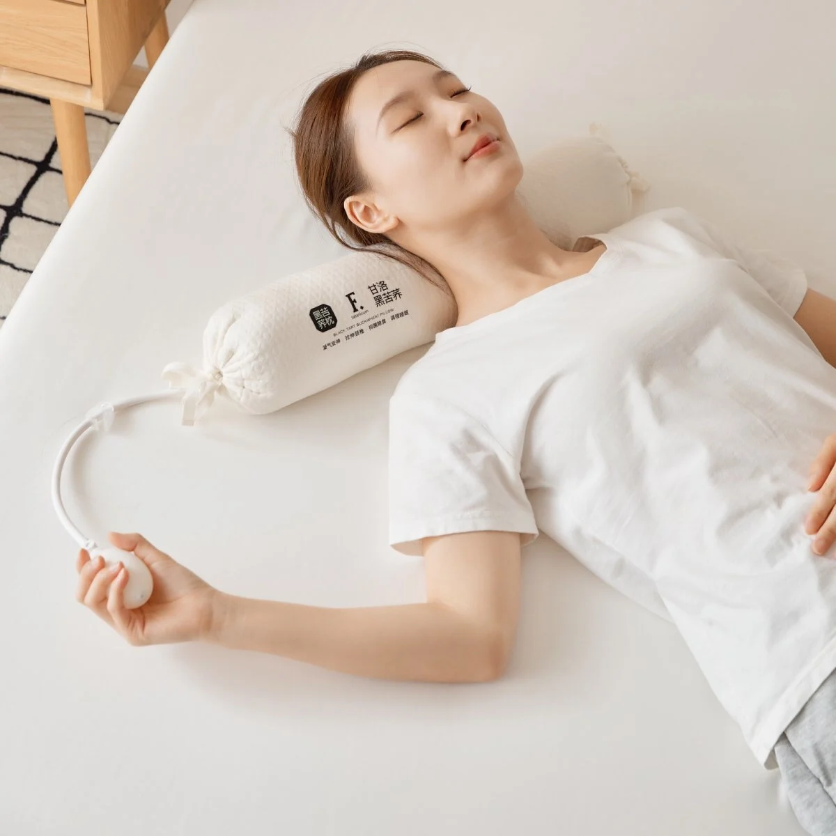 Heated Neck Support Pillow Pure Cotton Black Buckwheat Adjustable Inflatable Anti-Traction Neck Cushion Single Person Neck Pr...
Heated Neck Support Pillow Pure Cotton Black Buckwheat Adjustable Inflatable Anti-Traction Neck Cushion Single Person Neck Pr...