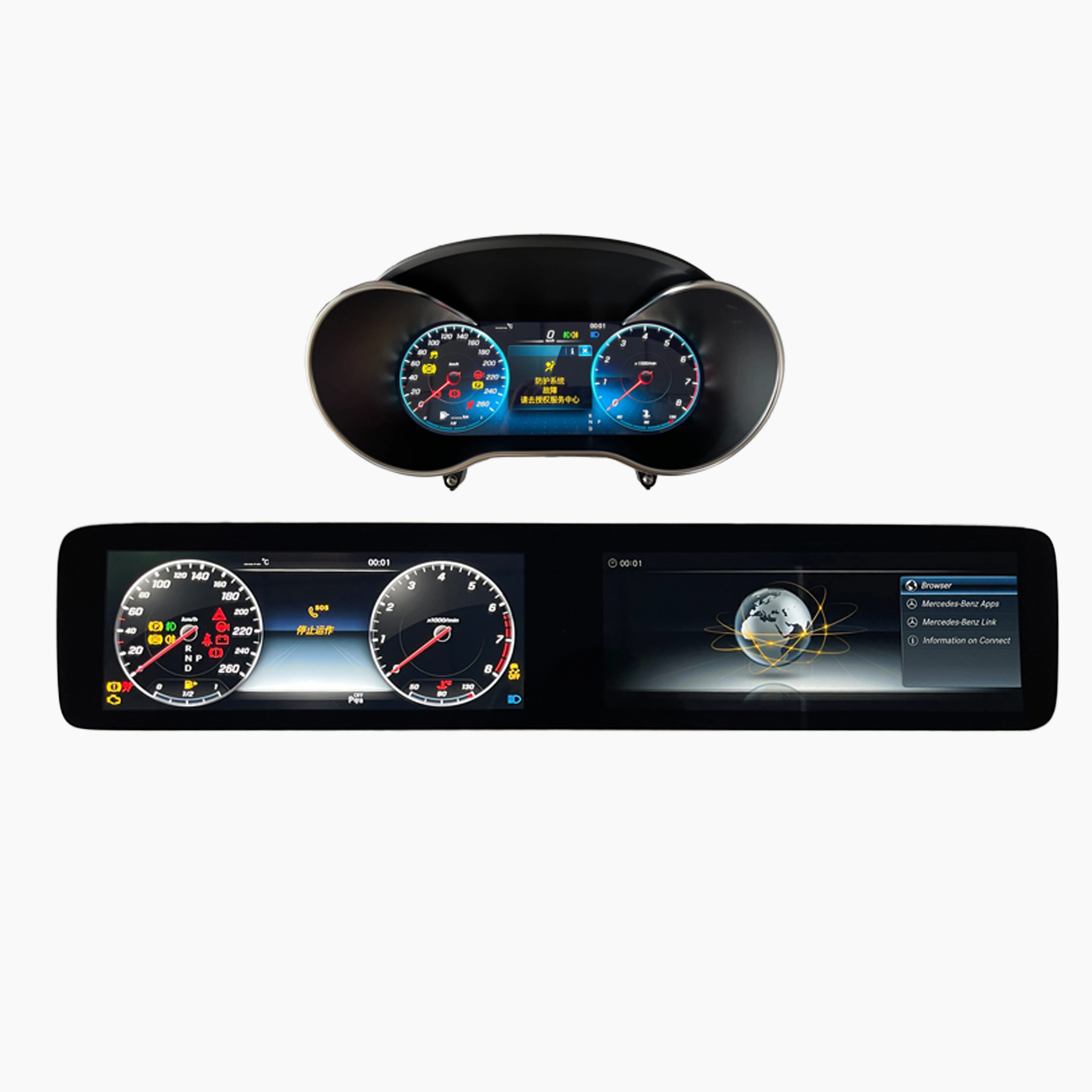 Suitable for 19 years later, W213 E-class mechanical instruments upgraded to liquid crystal display
Suitable for 19 years later, W213 E-class mechanical instruments upgraded to liquid crystal display