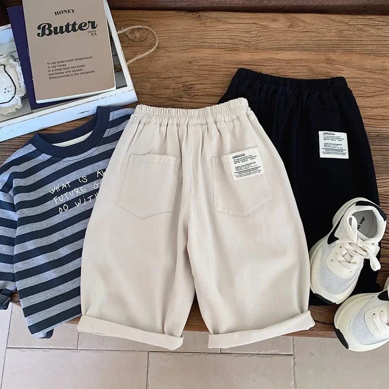 2024 kids clothes Children's pants, boys' casual pants, spring 2025 new style, loose black pants for spring and autumn boys
2024 kids clothes Children's pants, boys' casual pants, spring 2025 new style, loose black pants for spring and autumn boys