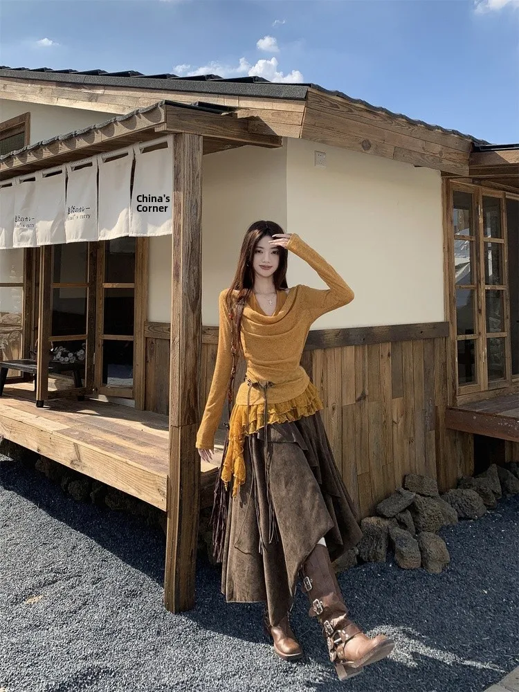 Early Autumn Women's Long Sleeve T-Shirt Vacation Set High Waist Skirt V-Neck Vest Unisex Breathable Polyester Cotton Blend
Early Autumn Women's Long Sleeve T-Shirt Vacation Set High Waist Skirt V-Neck Vest Unisex Breathable Polyester Cotton Blend