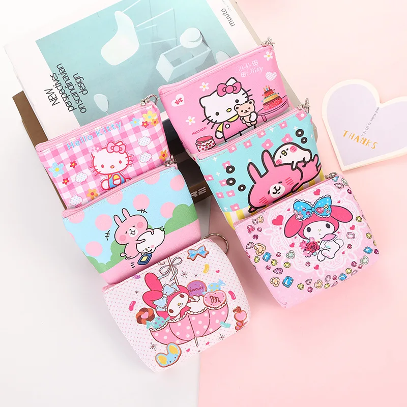 Sanrio Anime Hello Kitty Purse Coin Purses Cartoon Animals Pu Melody Wallet Bag Keychains Storage Case Kuromi Kawaii Mini Pouch
Sanrio Anime Hello Kitty Purse Coin Purses Cartoon Animals Pu Melody Wallet Bag Keychains Storage Case Kuromi Kawaii Mini Pouch