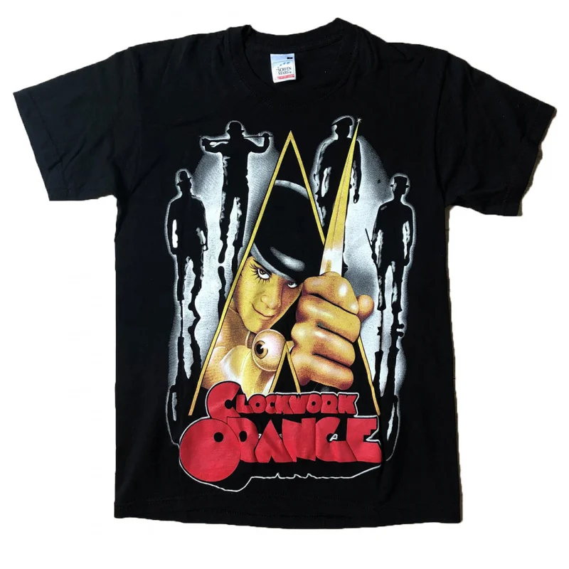 0423 Vintage 90's A Clockwork Orange Horror Gift t shirt 100% cotton Short Sleeve Graphic Clothes All size tops S-6XL
0423 Vintage 90's A Clockwork Orange Horror Gift t shirt 100% cotton Short Sleeve Graphic Clothes All size tops S-6XL
