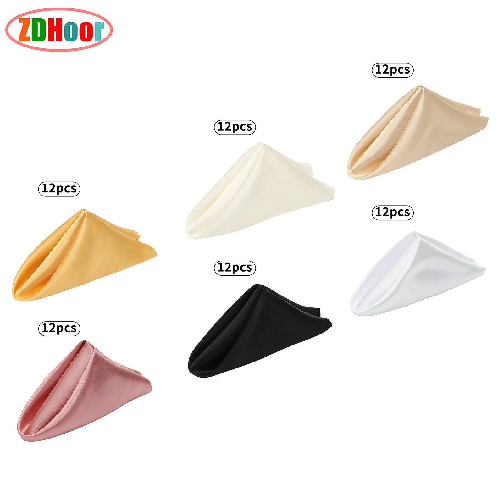 12Pcs Silky Dinner Napkins Satin Napkins 17 X 17 Inches Square Wedding Table Napkins for Restaurant Weddings Party Dinner
12Pcs Silky Dinner Napkins Satin Napkins 17 X 17 Inches Square Wedding Table Napkins for Restaurant Weddings Party Dinner