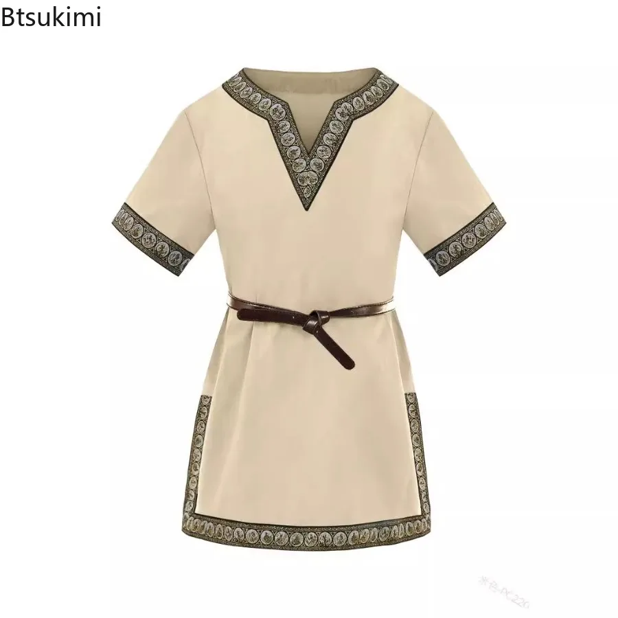 Kids Medieval Costume Boys Pirate Top Short Sleeve Steampunk Medieval Victorian Children's Tunic for Halloween Cosplay Costumes
Kids Medieval Costume Boys Pirate Top Short Sleeve Steampunk Medieval Victorian Children's Tunic for Halloween Cosplay Costumes