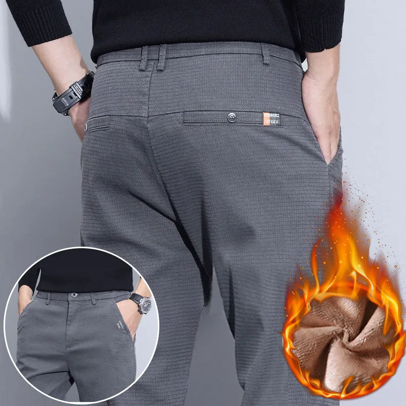 Толстые теплые повседневные брюки в клетку, флисовые тонкие деловые минималистичные универсальные мужские бархатные прямые брюки, модные термоштаны
Толстые теплые повседневные брюки в клетку, флисовые тонкие деловые минималистичные универсальные мужские бархатные прямые брюки, модные термоштаны