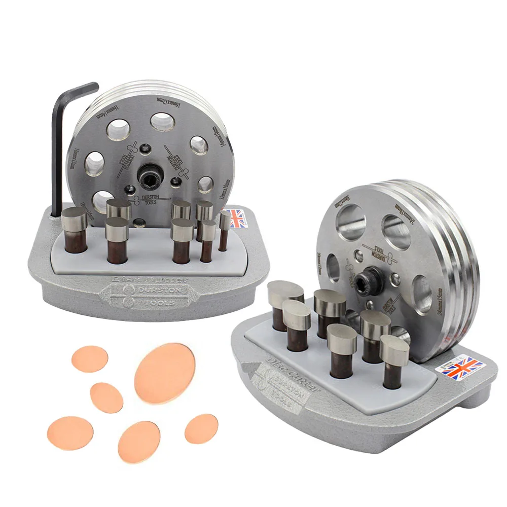 Durston Oval Disc Cutter Sets 6pc & 8pc Professional Jewelry Making Metal Punch Kits with Storage Trays & Lubricant
Durston Oval Disc Cutter Sets 6pc & 8pc Professional Jewelry Making Metal Punch Kits with Storage Trays & Lubricant