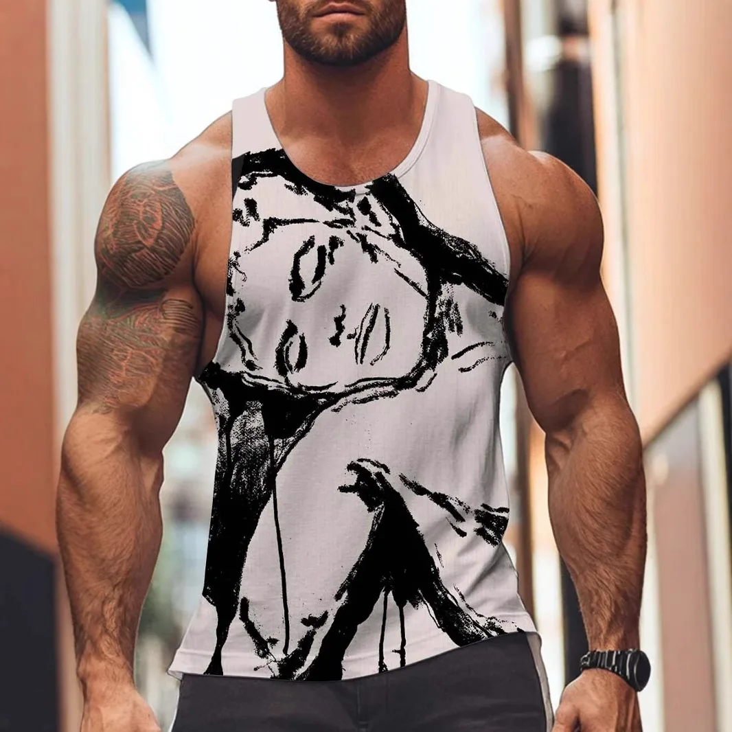 Minimally Hand-Painted Graphic Tank Tops Summer Daily Casual Fashion Breathable Sleeveless Vest Loose Gym Fitness Sports Clothes
Minimally Hand-Painted Graphic Tank Tops Summer Daily Casual Fashion Breathable Sleeveless Vest Loose Gym Fitness Sports Clothes