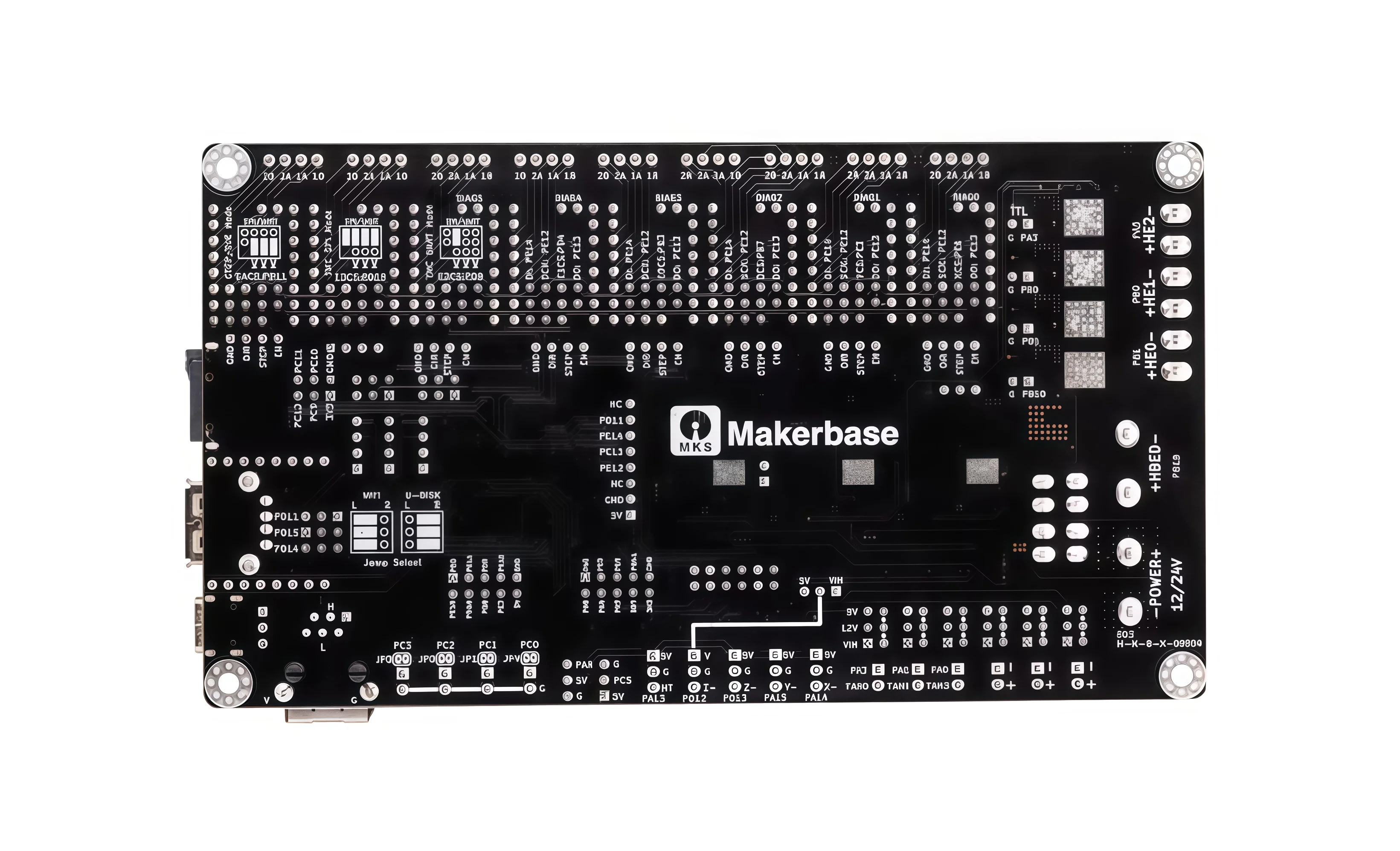 Материнская плата для 3D-принтера MKS Monster8 V2.0, 32-битный 8-осевой основной контроллер для принтера Voron.
Материнская плата для 3D-принтера MKS Monster8 V2.0, 32-битный 8-осевой основной контроллер для принтера Voron.
