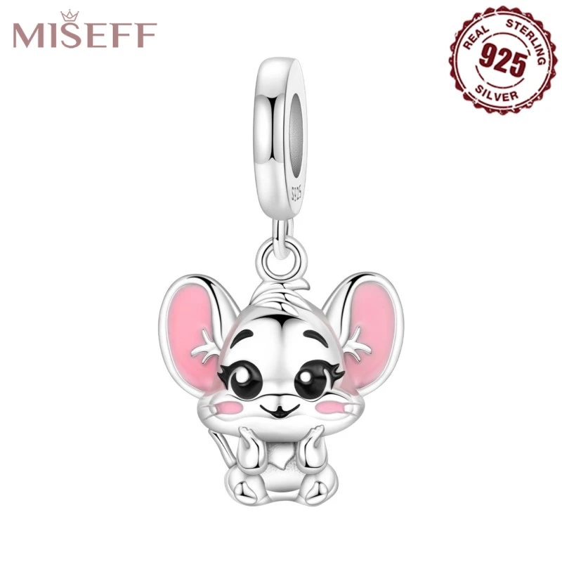 MISEFF, стерлинговое серебро 925 пробы, милая маленькая мышка, кулон, бусины, оригинальные подвески, браслеты, ювелирные изделия, подарок на день рождения, изготовление
MISEFF, стерлинговое серебро 925 пробы, милая маленькая мышка, кулон, бусины, оригинальные подвески, браслеты, ювелирные изделия, подарок на день рождения, изготовление