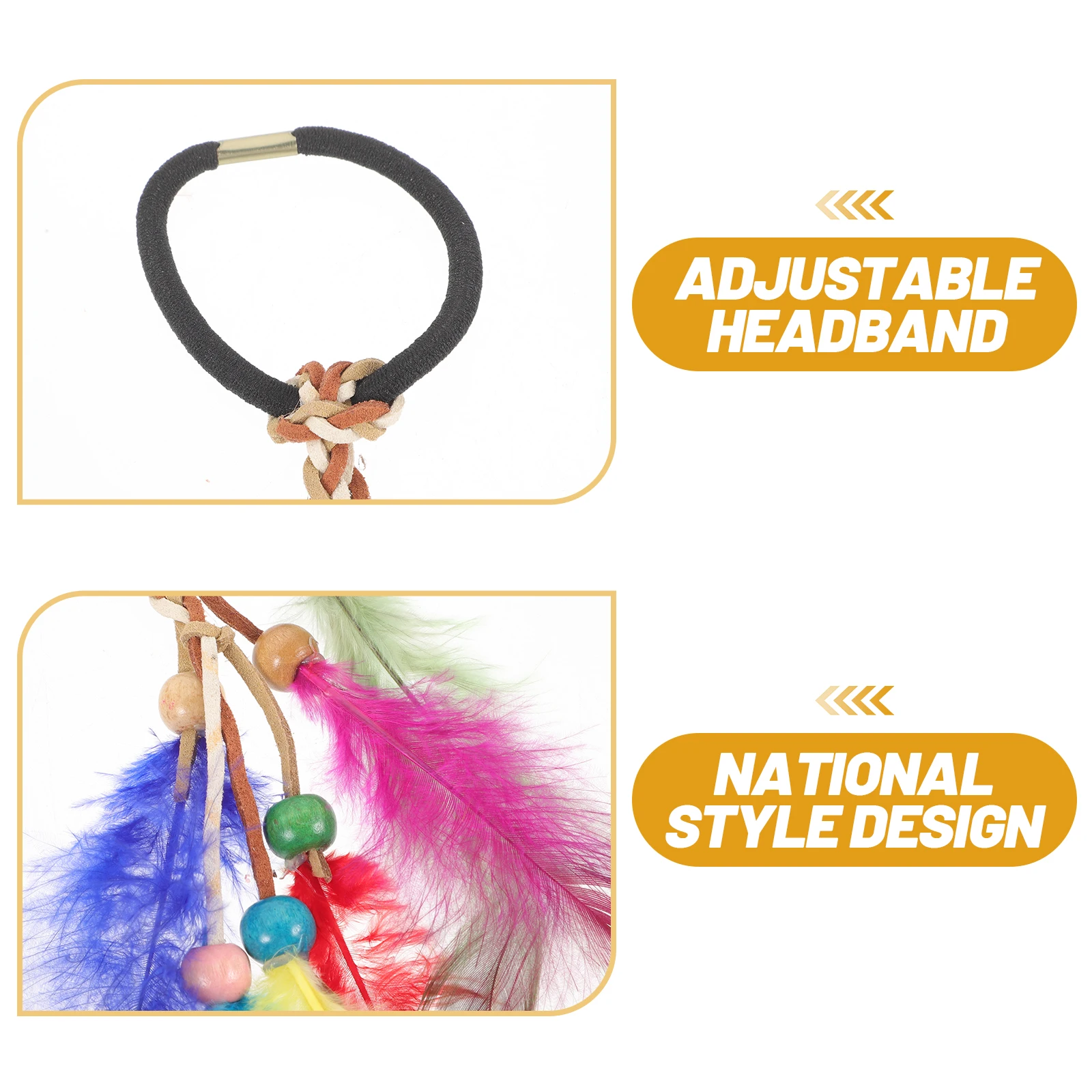Elastic Bohemian Plume Bead Hair Tie For Women Party Carnival Wedding Accessory Headwear Hairband Bridal Accessories Hair 
Elastic Bohemian Plume Bead Hair Tie For Women Party Carnival Wedding Accessory Headwear Hairband Bridal Accessories Hair
