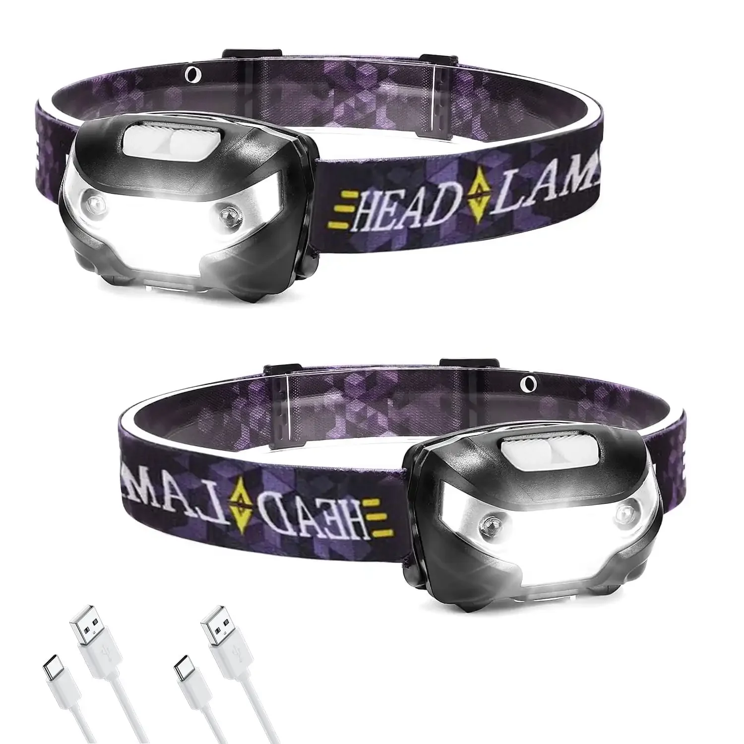 2 Pack Rechargeable Headlamp, Outdoor Waterproof Motion Sensor LED Headlamp for Camping Running Hiking Fishing
2 Pack Rechargeable Headlamp, Outdoor Waterproof Motion Sensor LED Headlamp for Camping Running Hiking Fishing