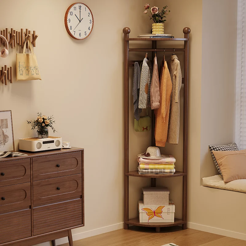 All solid wood modern simple coat rack, corner storage, narrow gap against the wall, multi-functional creative rack, hanger
All solid wood modern simple coat rack, corner storage, narrow gap against the wall, multi-functional creative rack, hanger