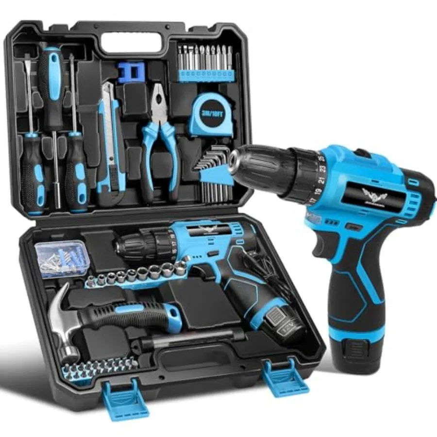 Tool Set - 12V Cordless Drill Kit, 146 Pcs Home Tool Set With Power Drill, Tool Kits for Men and Women, Perfect for Homeowner,
Tool Set - 12V Cordless Drill Kit, 146 Pcs Home Tool Set With Power Drill, Tool Kits for Men and Women, Perfect for Homeowner,