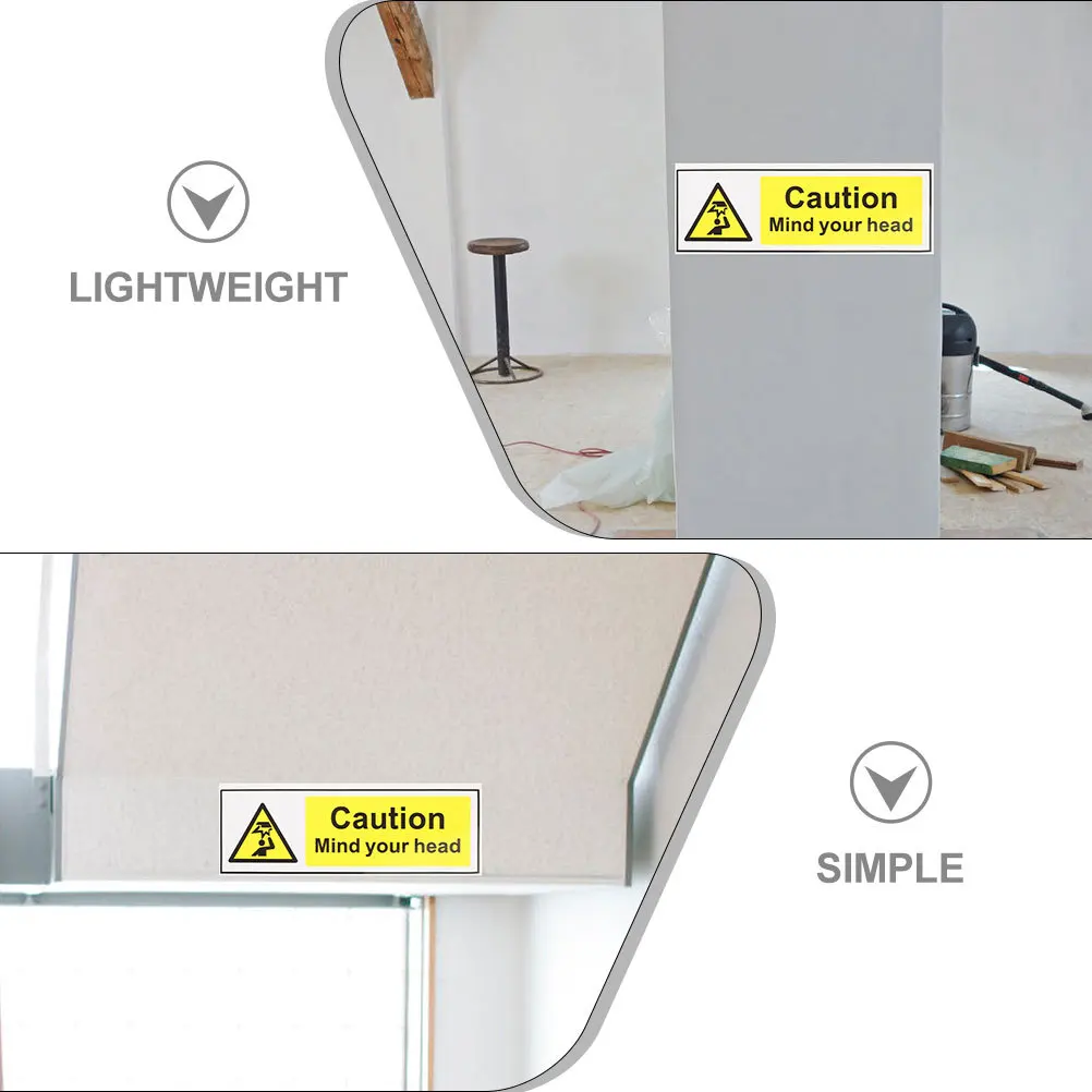 3pcs Low Ceiling Signs Self Adhesive Warning Decal Watch Your Head Sticker Low Overhead Clearance Safety Label Caution Sign
3pcs Low Ceiling Signs Self Adhesive Warning Decal Watch Your Head Sticker Low Overhead Clearance Safety Label Caution Sign