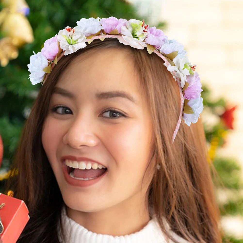 2pcs Floral Garland Headband Artificial Rose Hair Wreath For Women Bridal Wedding Party Festival Lightweight Comfort Fake
2pcs Floral Garland Headband Artificial Rose Hair Wreath For Women Bridal Wedding Party Festival Lightweight Comfort Fake
