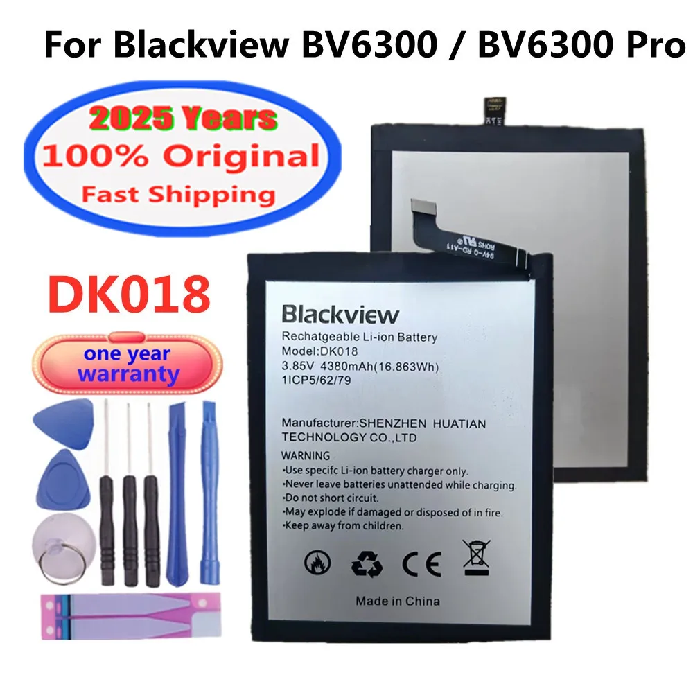 Новинка 2025 года, 100% оригинальный аккумулятор BV6300 DK018 для Blackview BV6300 Pro BV6300Pro, аккумуляторы для телефонов 4380 мАч + бесплатные инструменты
Новинка 2025 года, 100% оригинальный аккумулятор BV6300 DK018 для Blackview BV6300 Pro BV6300Pro, аккумуляторы для телефонов 4380 мАч + бесплатные инструменты