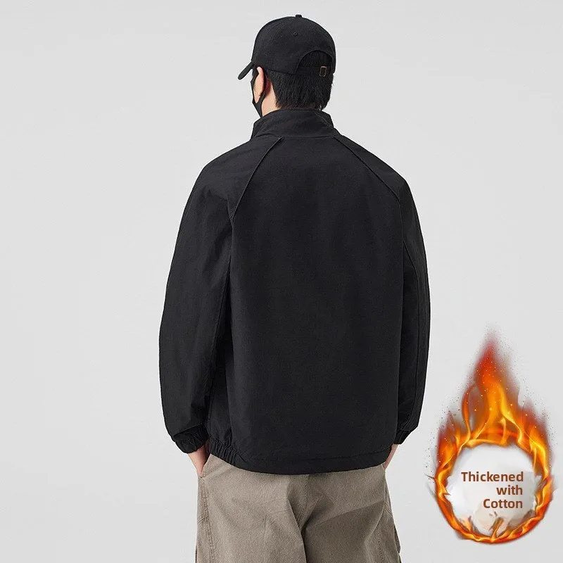 Autumn Winter Men's Cotton Jaet Stand Collar Oversized Embellied Metal Straight Hem Long Zipper Warm Thiened Cotton Coat
Autumn Winter Men's Cotton Jaet Stand Collar Oversized Embellied Metal Straight Hem Long Zipper Warm Thiened Cotton Coat