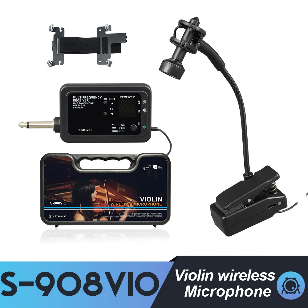 S908/VIO Wireless violin microphone, string microphone, instrument microphone, strong recording effect, good sound quality
S908/VIO Wireless violin microphone, string microphone, instrument microphone, strong recording effect, good sound quality